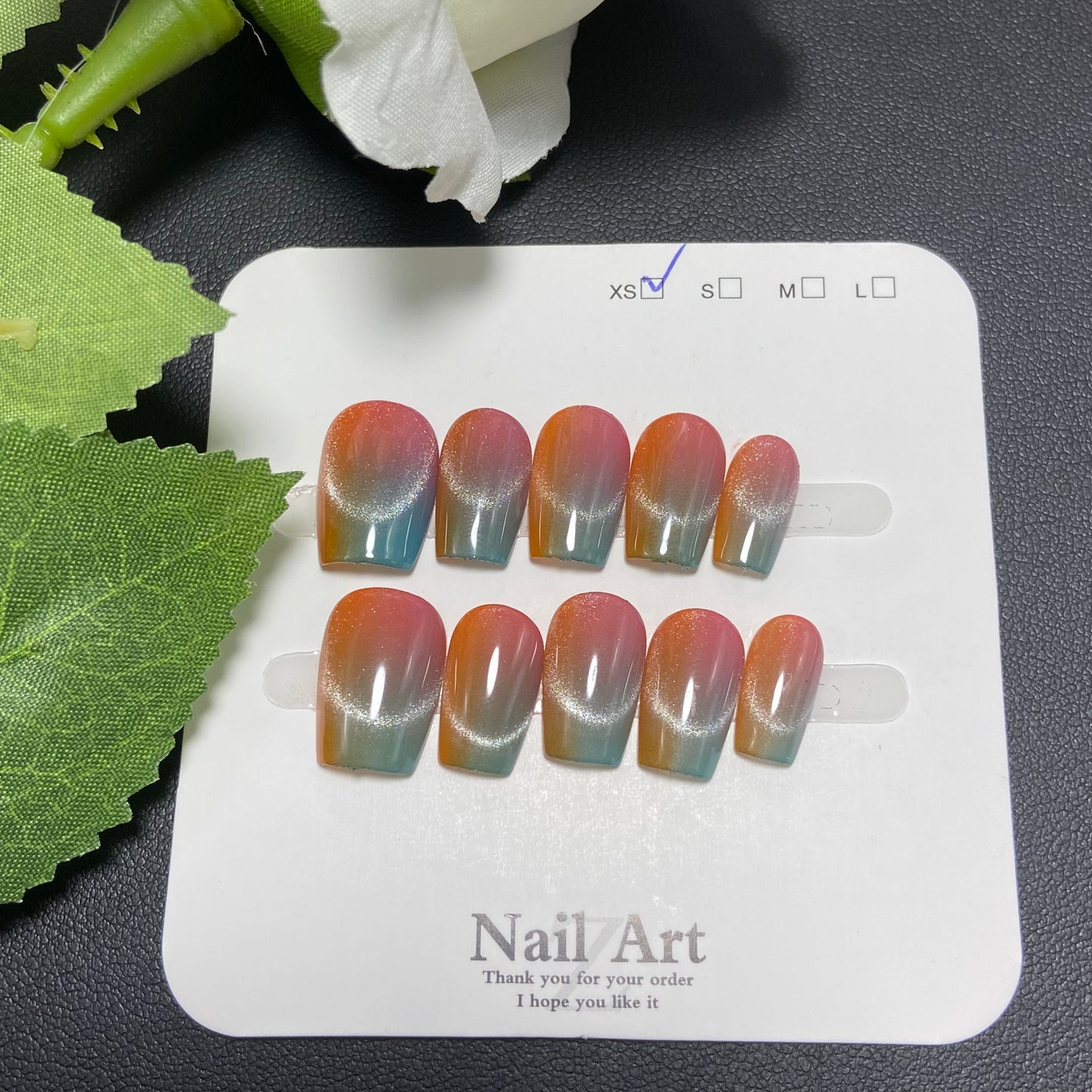 Fashionable handcrafted cat-eye painted artificial wearable armor