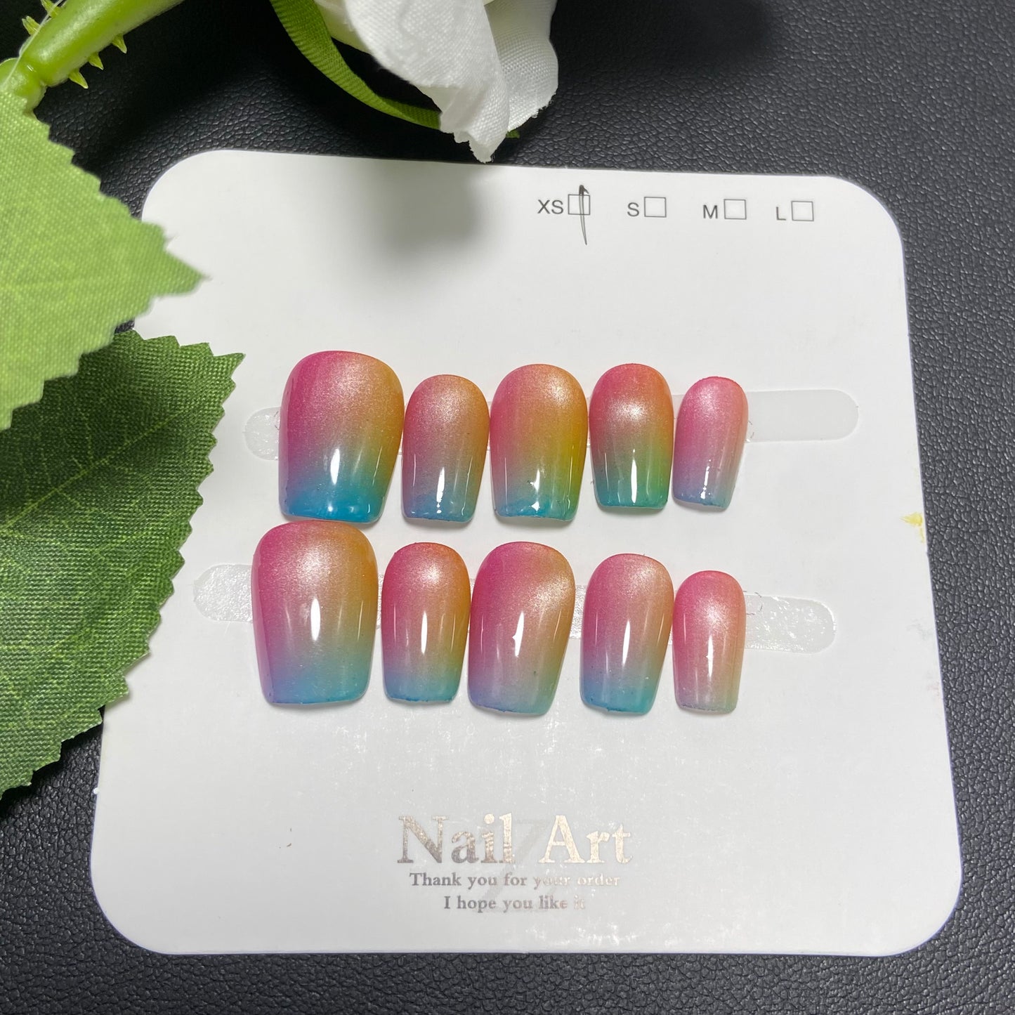 Fashionable handcrafted cat-eye painted artificial wearable armor